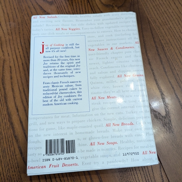 All-New Joy of Cooking Hardcover Recipe Cook Book 1997 Irma Marion Rombauer - Picture 8 of 8